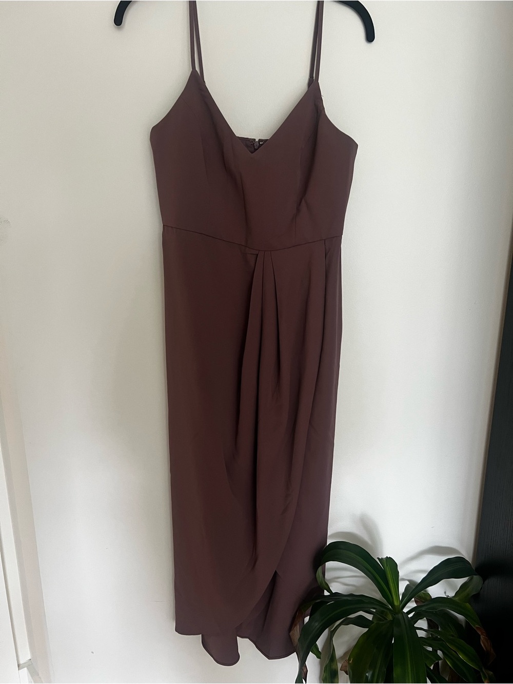 Lulu's Mauve Spaghetti Strap Women’s Midi Dress